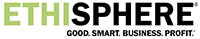 A logo that reads Ethisphere Good Smart Business Profit 