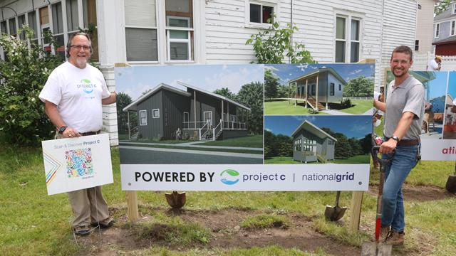 US National Grid Tiny Homes for Good Construction in Syracuse New York