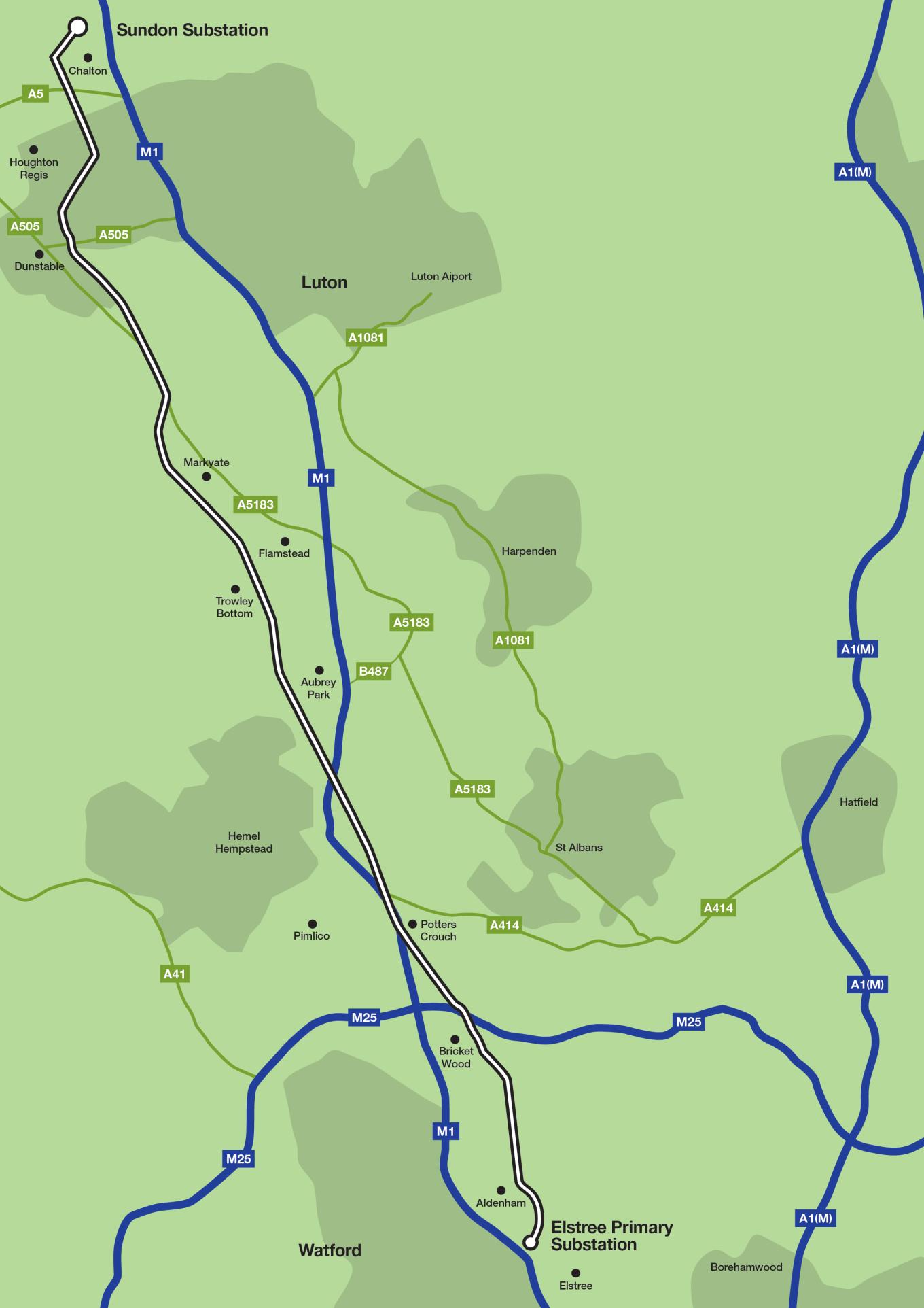 13484 NG Sundon Elstree OHL Refurb Consultation Map v4.jpg Elstree to Sundon