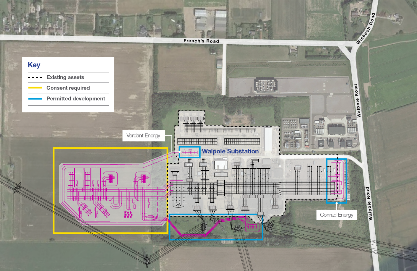 Walpole substation map Walpole substation map