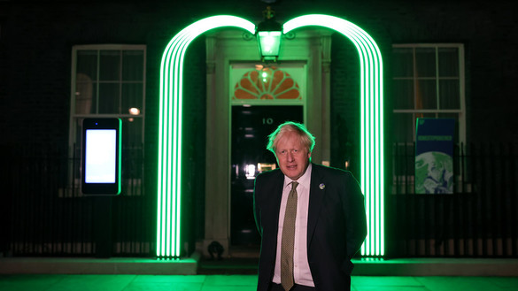 Green Light Signal Downing Street - Boris Johnson