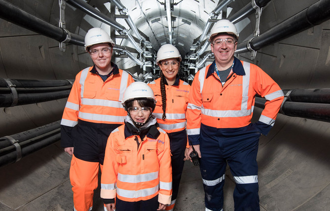 Engineers in National Grid London Power Tunnels