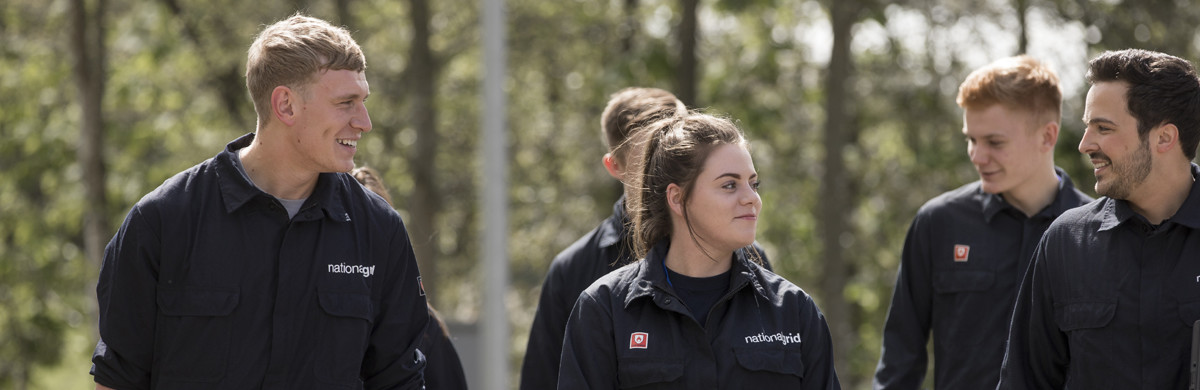 Apprentices at National Grid's Eakring training centre - used for the Naional Grid story' 7 reasons to choose an apprenticeship'