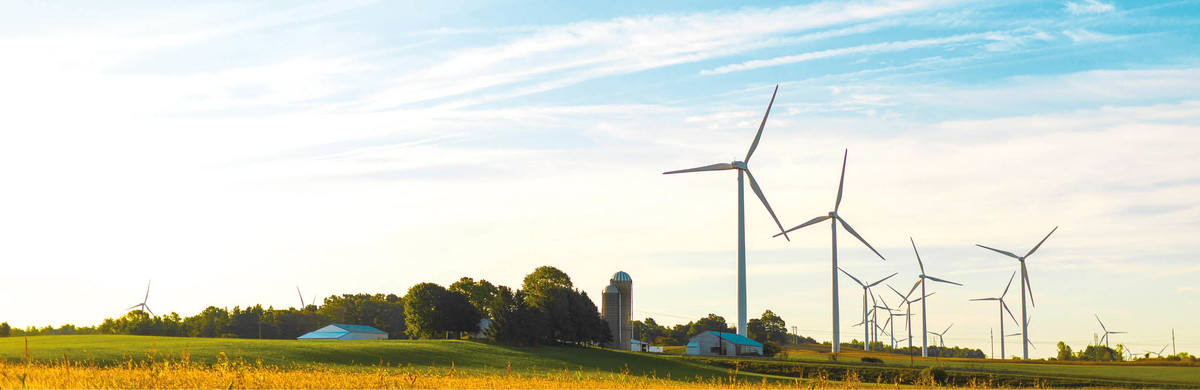Picture of wind farm in countryside