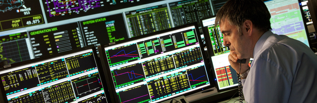 National Grid engineer working in the Transmission Network Control Centre