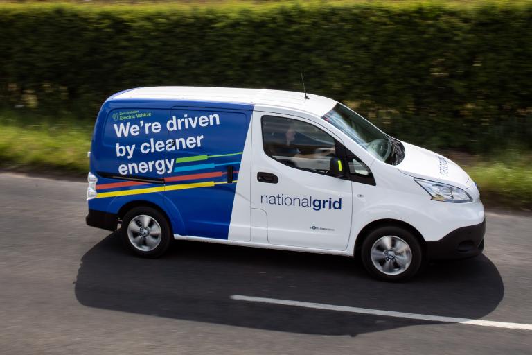 National Grid Van Driving