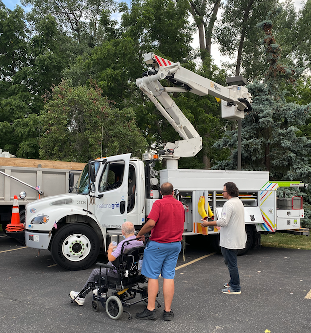 National Grid storm truck