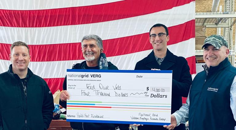 $4,000 donation to Feed Our Vets