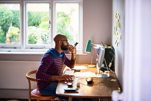 Man working from home