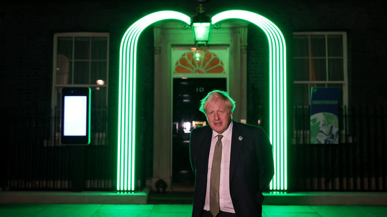 Green Light Signal Downing Street - Boris Johnson