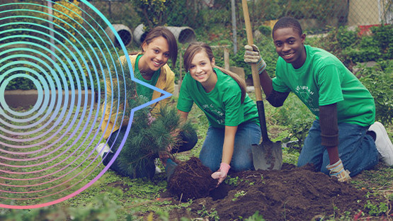 Voice of All - Kids planting a tree