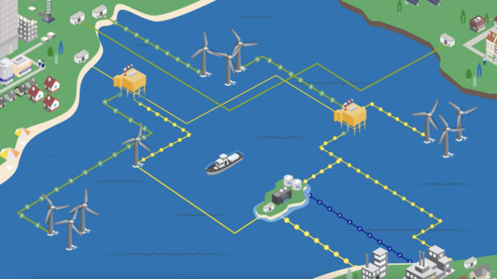 A map of connecting countries via interconnectors and MPIs