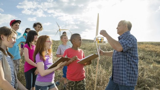 Teaching children wind turbine